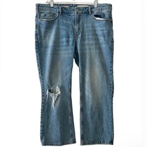 Classic Blue Distressed Women's Jeans